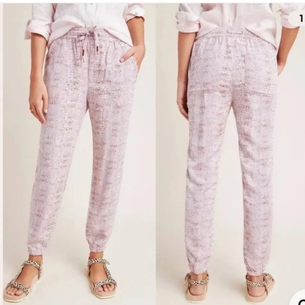 Anthropology 100% Loycell Printed Plus Size Joggers 2X